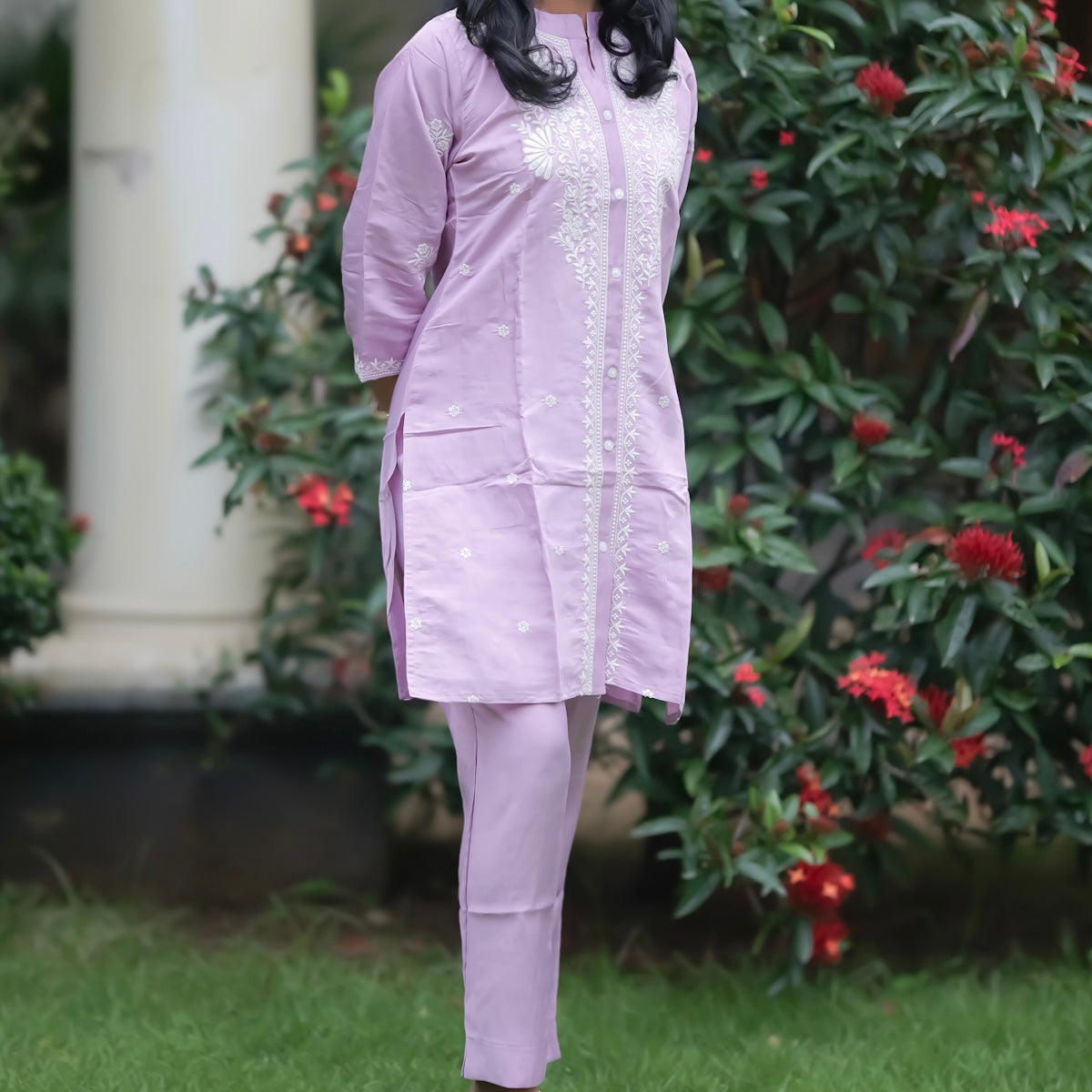 Ruhani Chikankari Co-ord Set