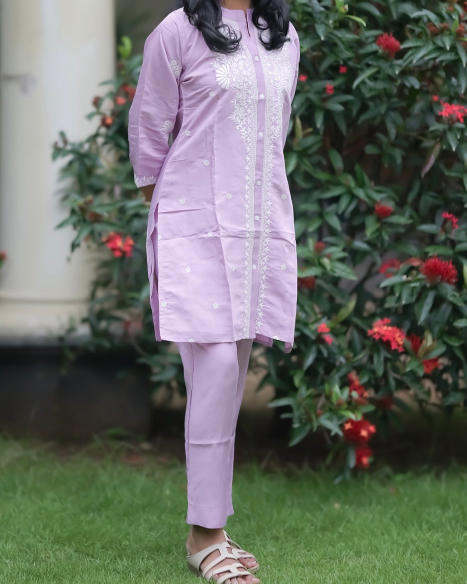 Ruhani Chikankari Co-ord Set